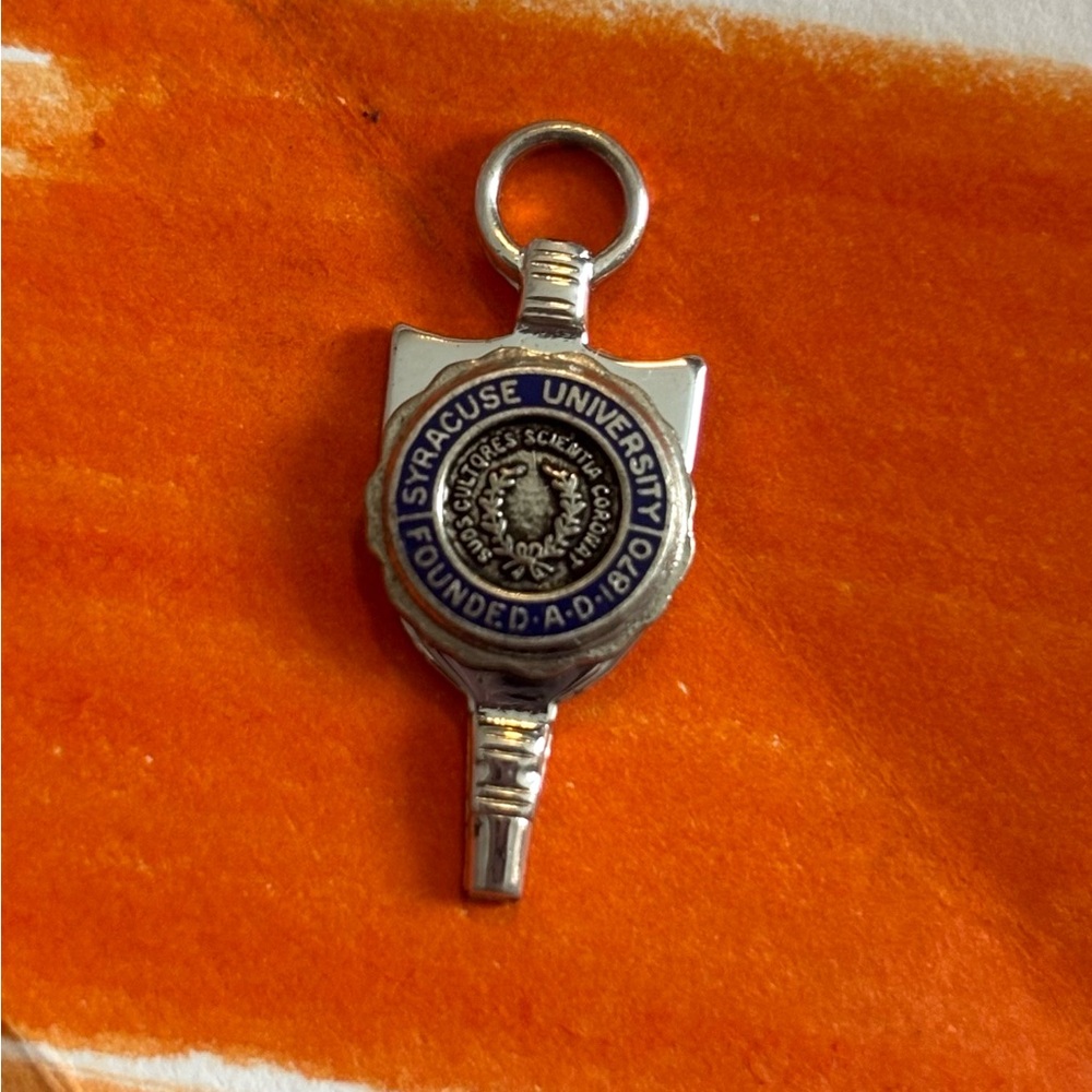 Syracuse University Sterling silver charm